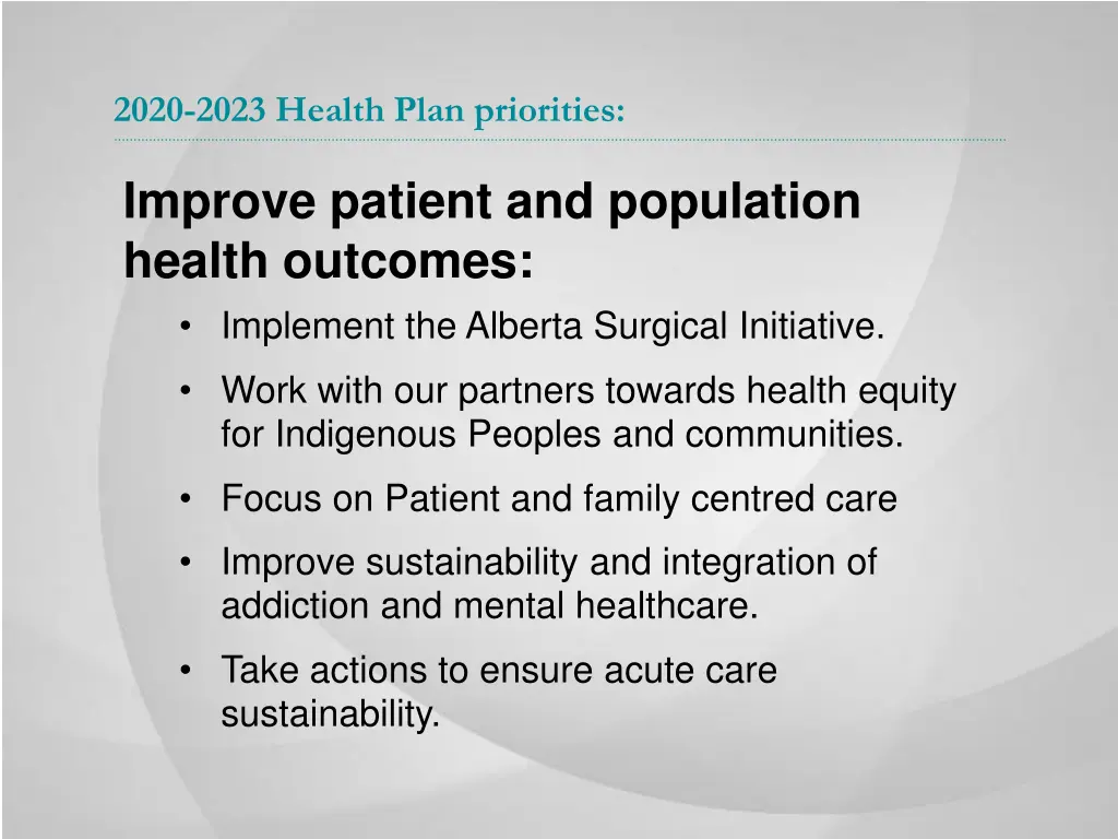 2020 2023 health plan priorities 1