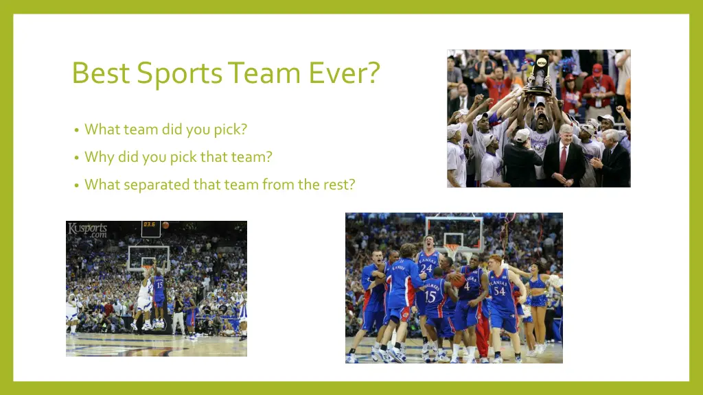 best sports team ever