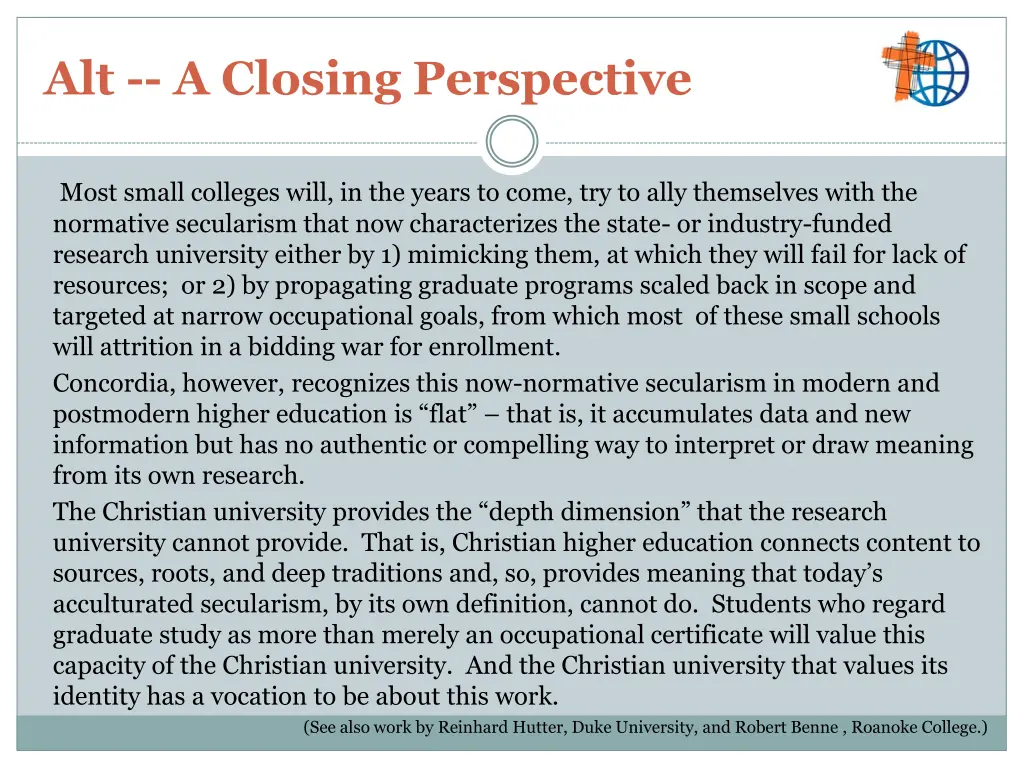 alt a closing perspective