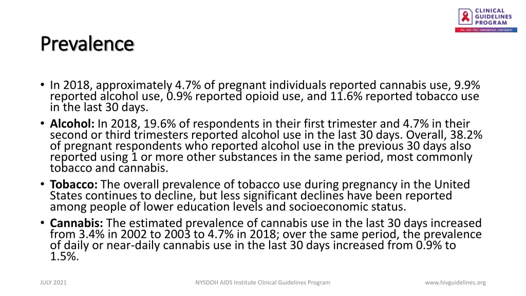 prevalence prevalence