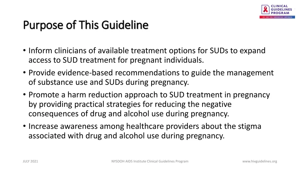 purpose of this guideline purpose of this