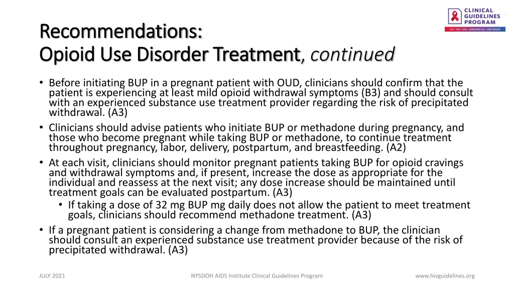 recommendations recommendations opioid 1