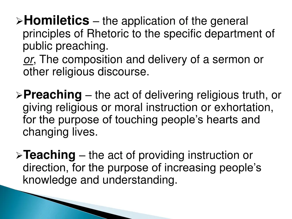 homiletics the application of the general