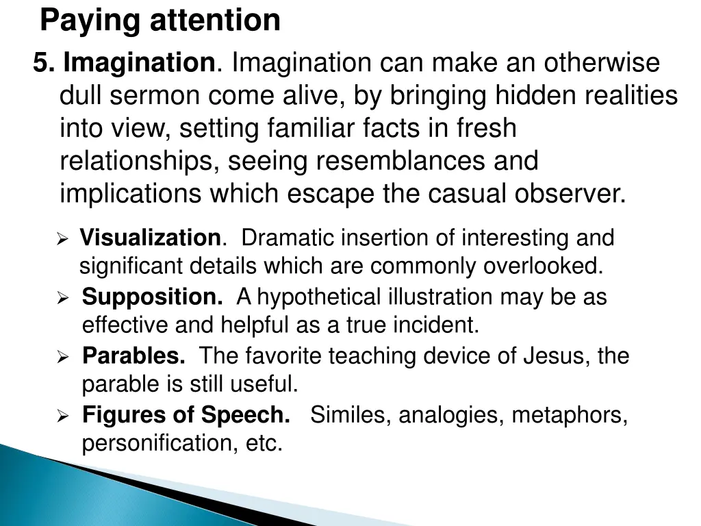 paying attention