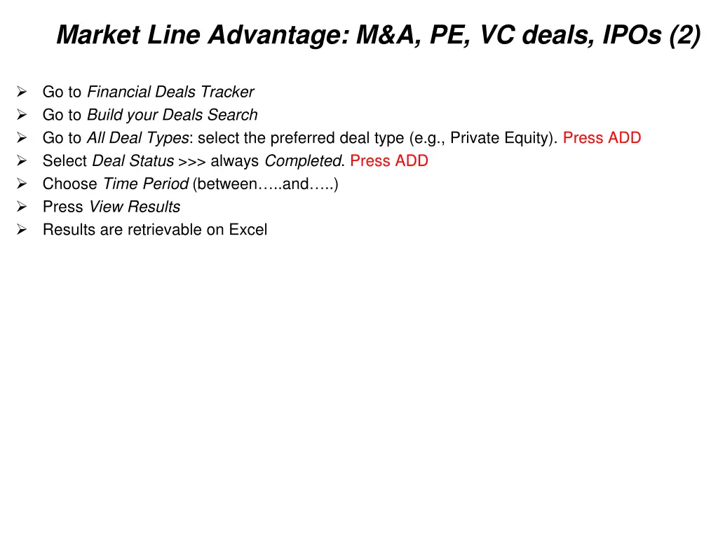 market line advantage m a pe vc deals ipos 2