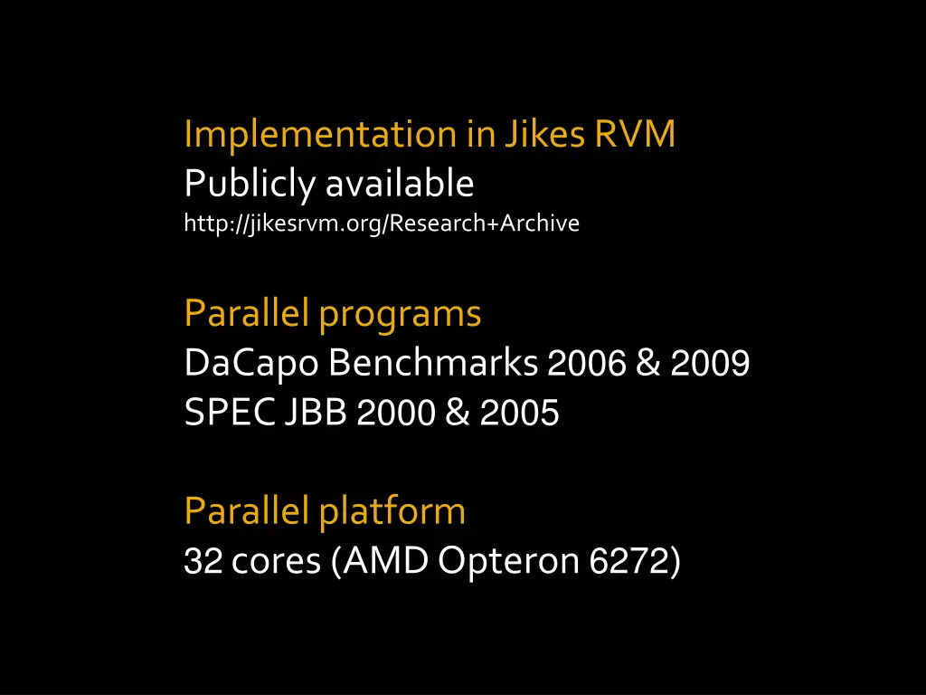implementation in jikes rvm publicly available
