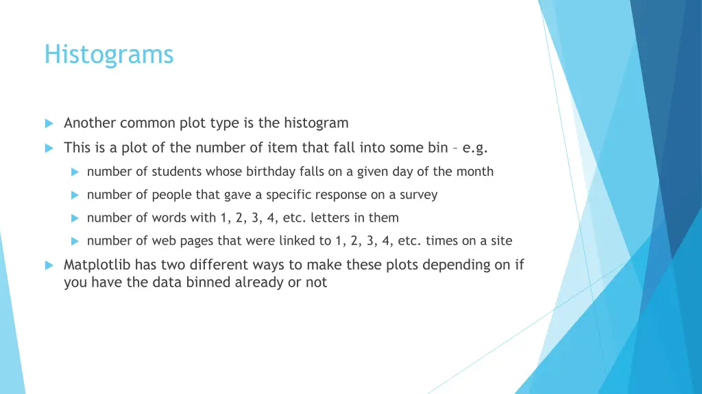 histograms 1