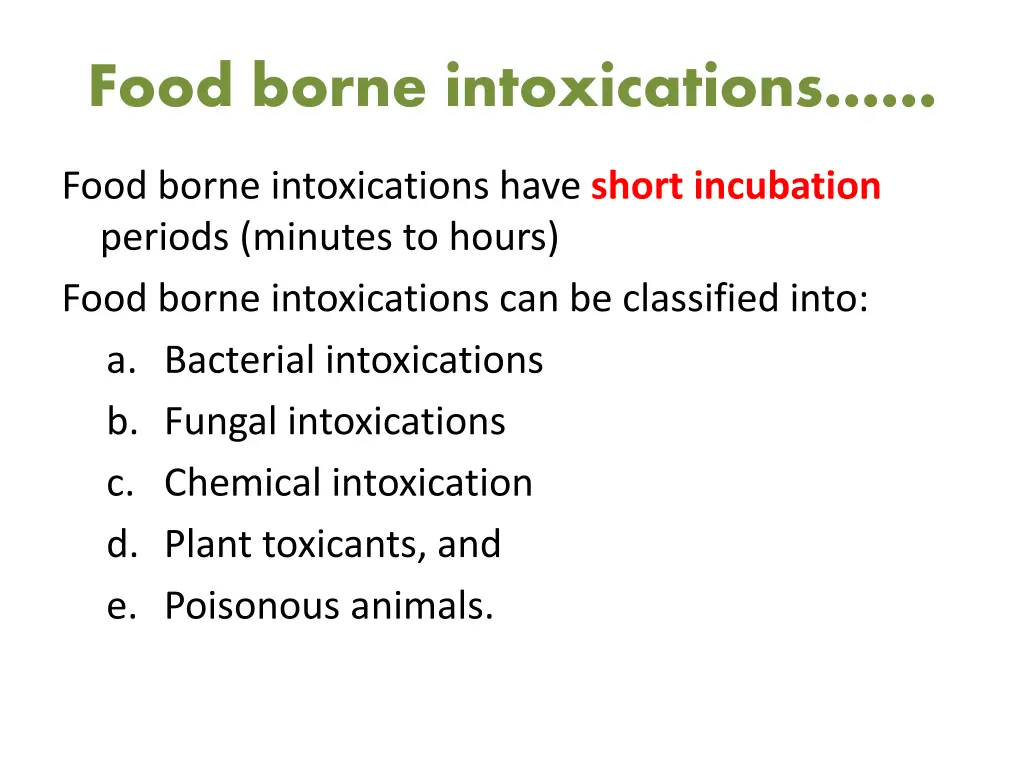 food borne intoxications 1