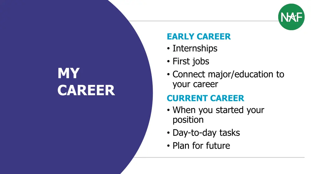 early career internships first jobs connect major