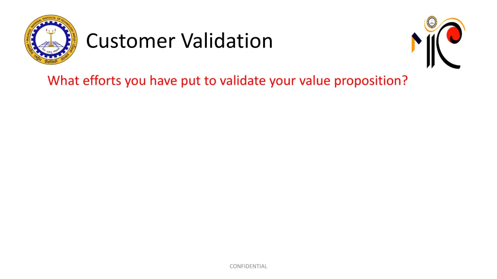customer validation