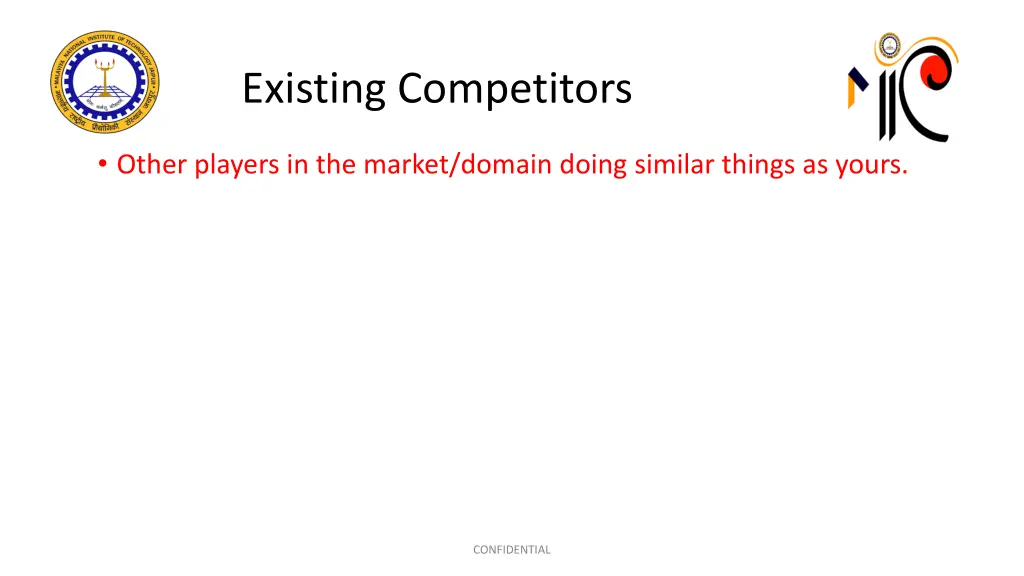 existing competitors