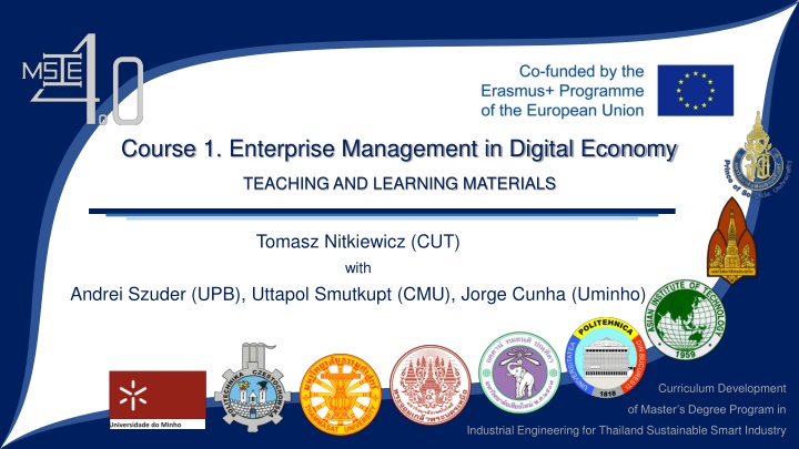 course 1 enterprise management in digital economy