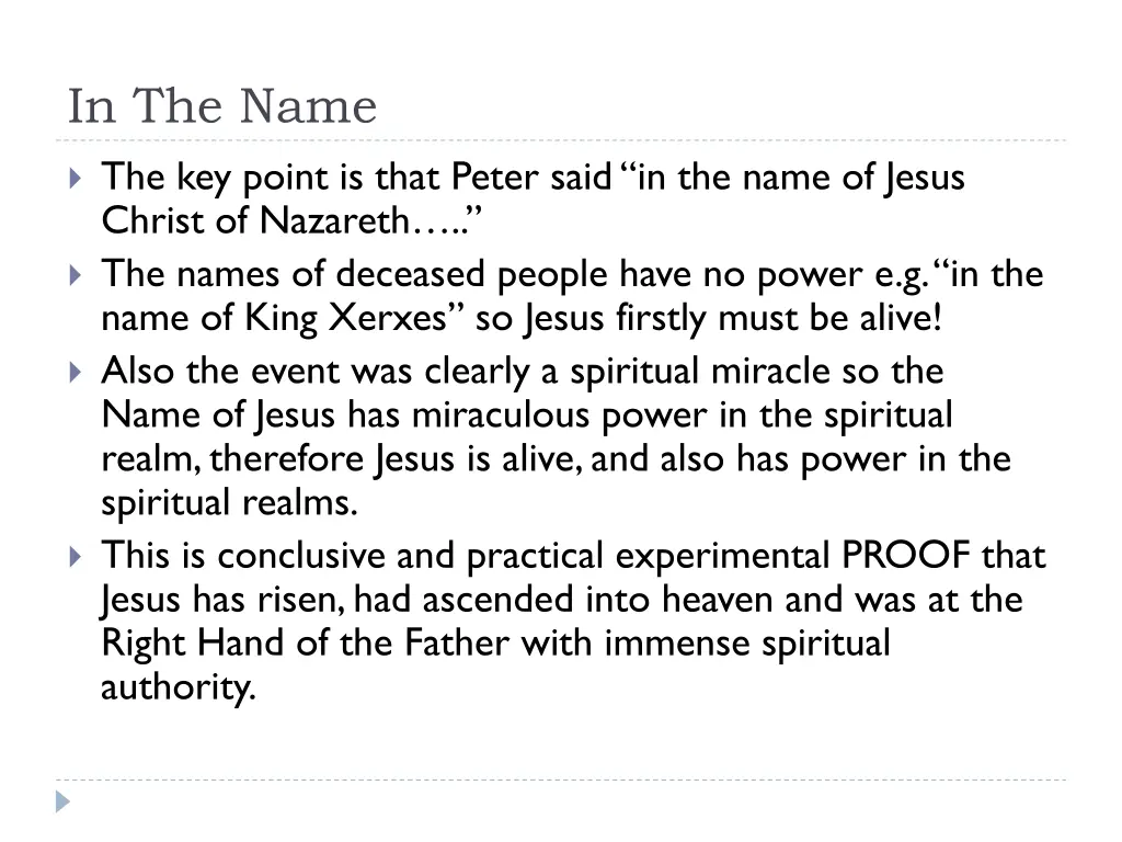 in the name
