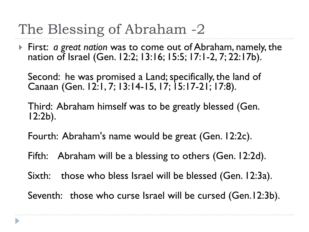 the blessing of abraham 2 first a great nation