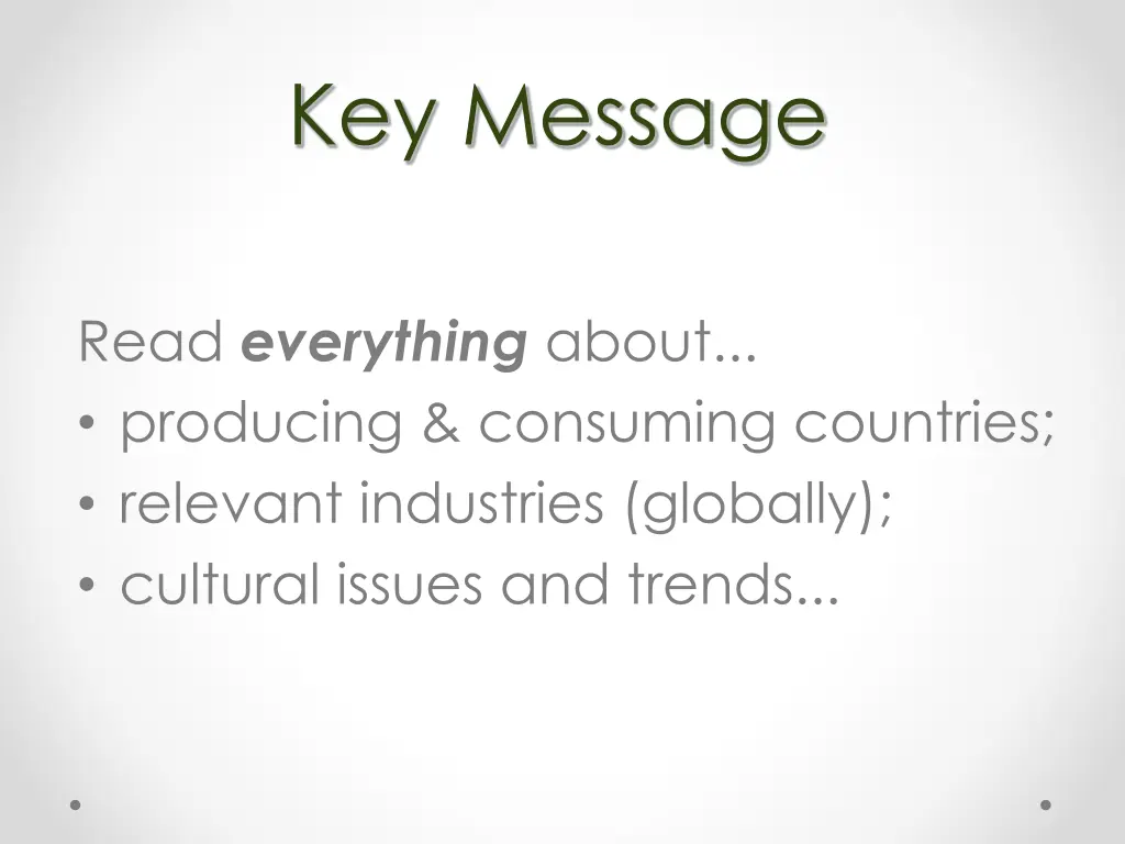key message