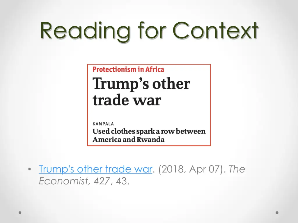 reading for context