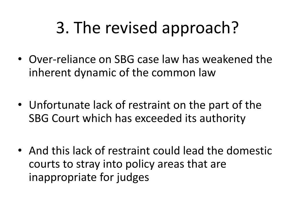 3 the revised approach