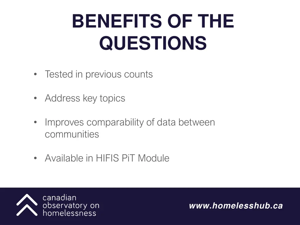 benefits of the questions