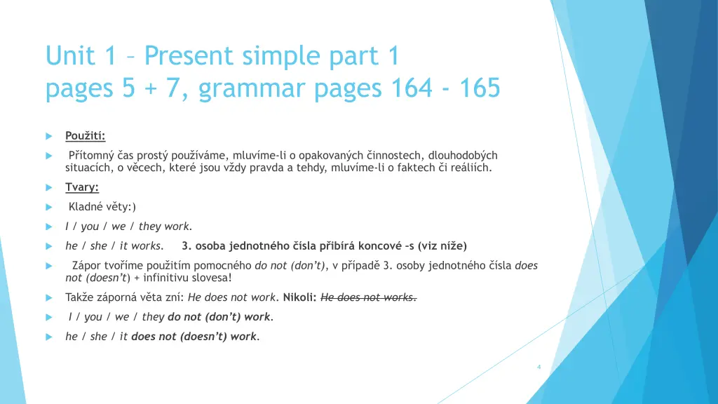 unit 1 present simple part 1 pages 5 7 grammar