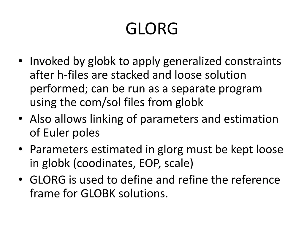 glorg