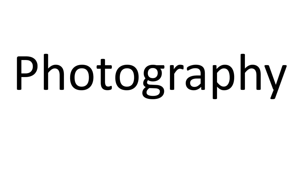 photography