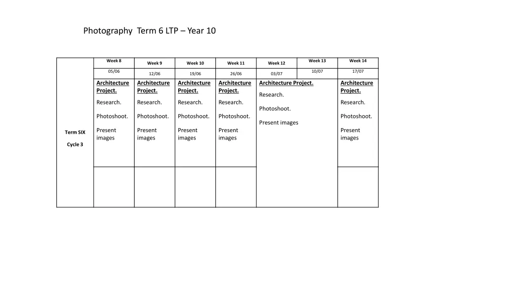 photography term 6 ltp year 10