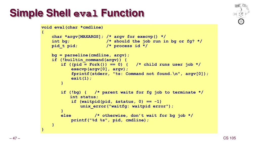 simple shell eval function