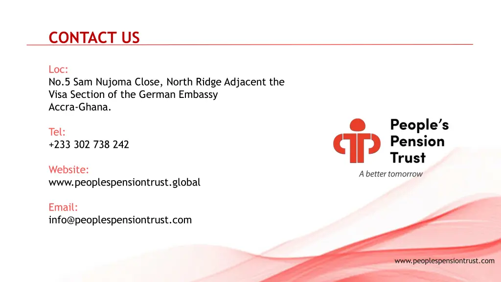 contact us