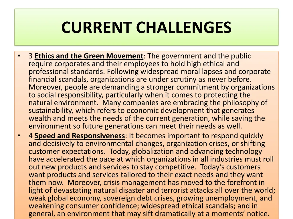 current challenges 1
