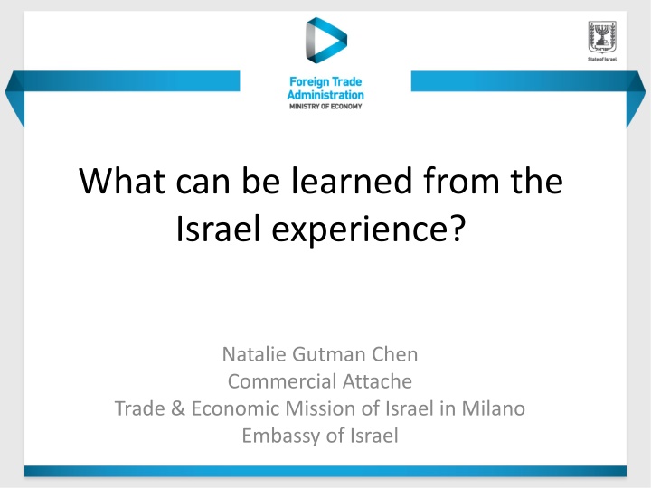 what can be learned from the israel experience