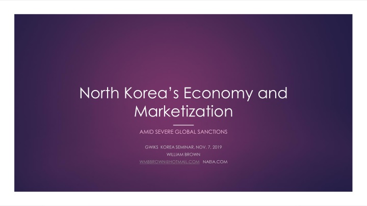 north korea s economy and marketization