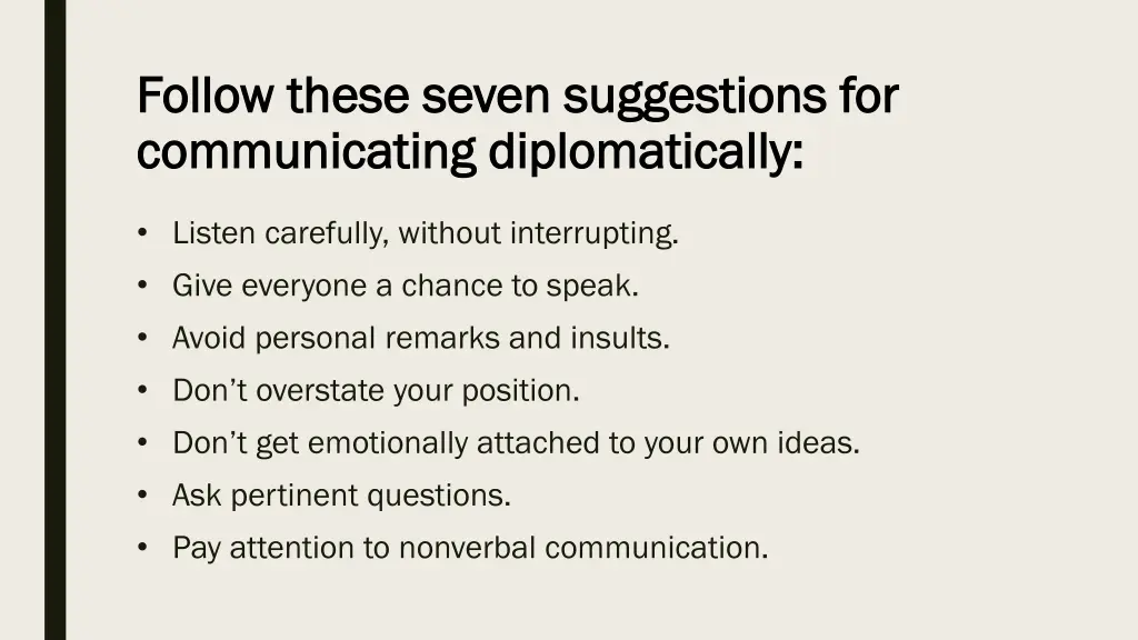 follow these seven suggestions for follow these 1