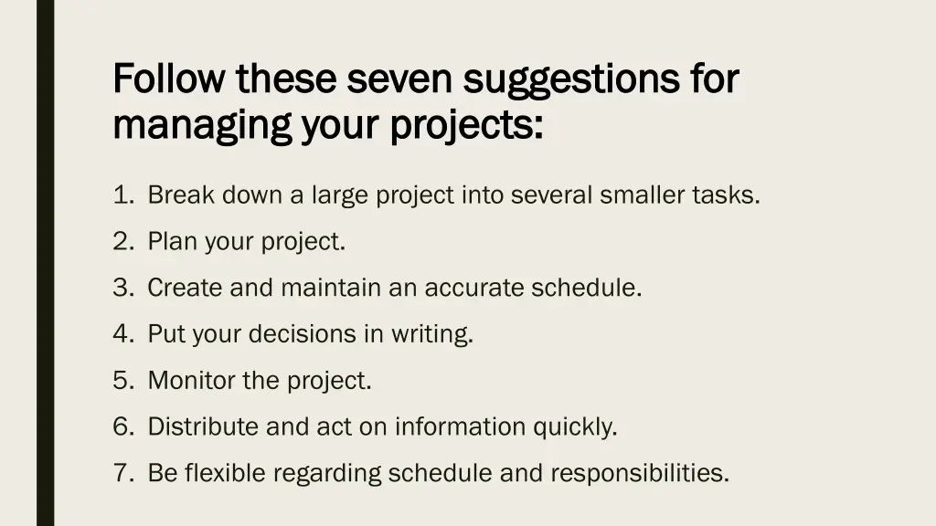 follow these seven suggestions for follow these