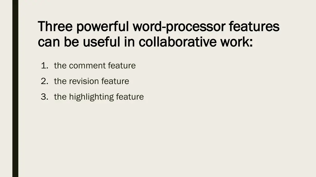three powerful word three powerful word processor