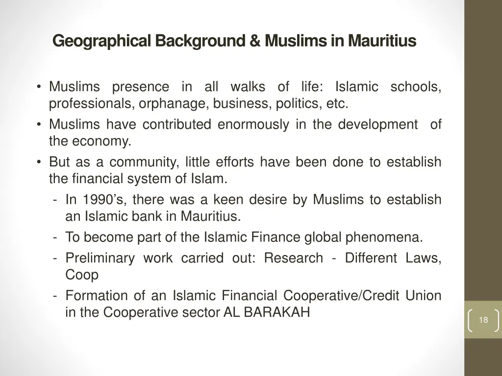 geographical background muslims in mauritius 1