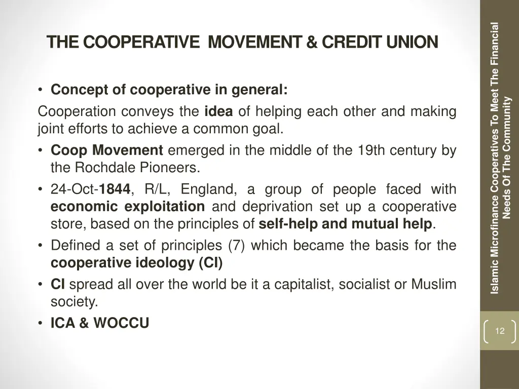 islamic microfinance cooperatives to meet 10