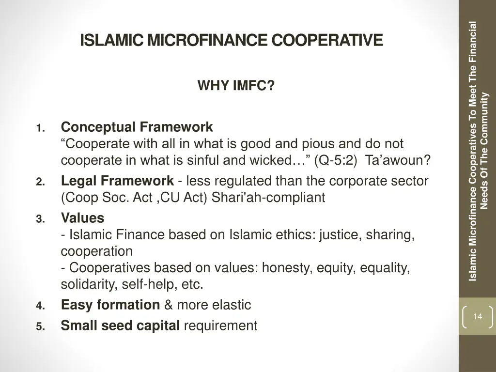 islamic microfinance cooperatives to meet 12