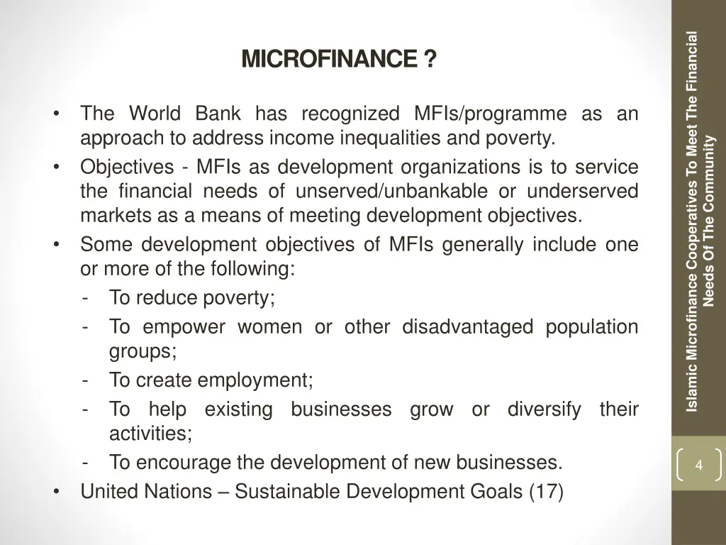 islamic microfinance cooperatives to meet 2