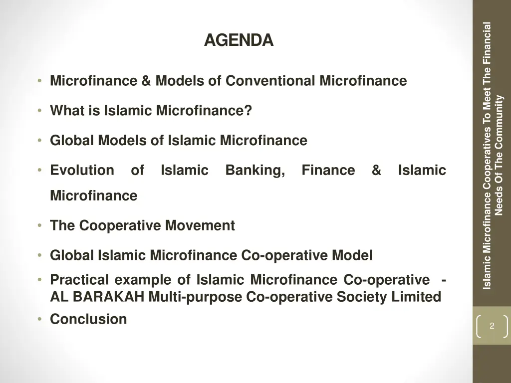 islamic microfinance cooperatives to meet