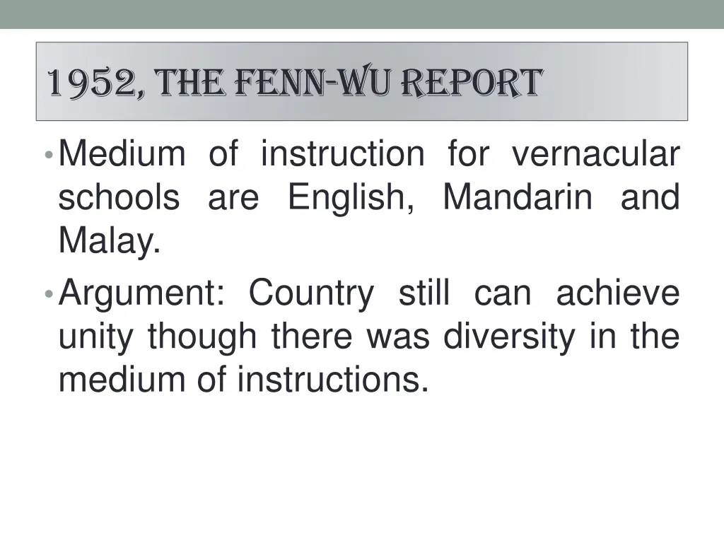 1952 the fenn wu report