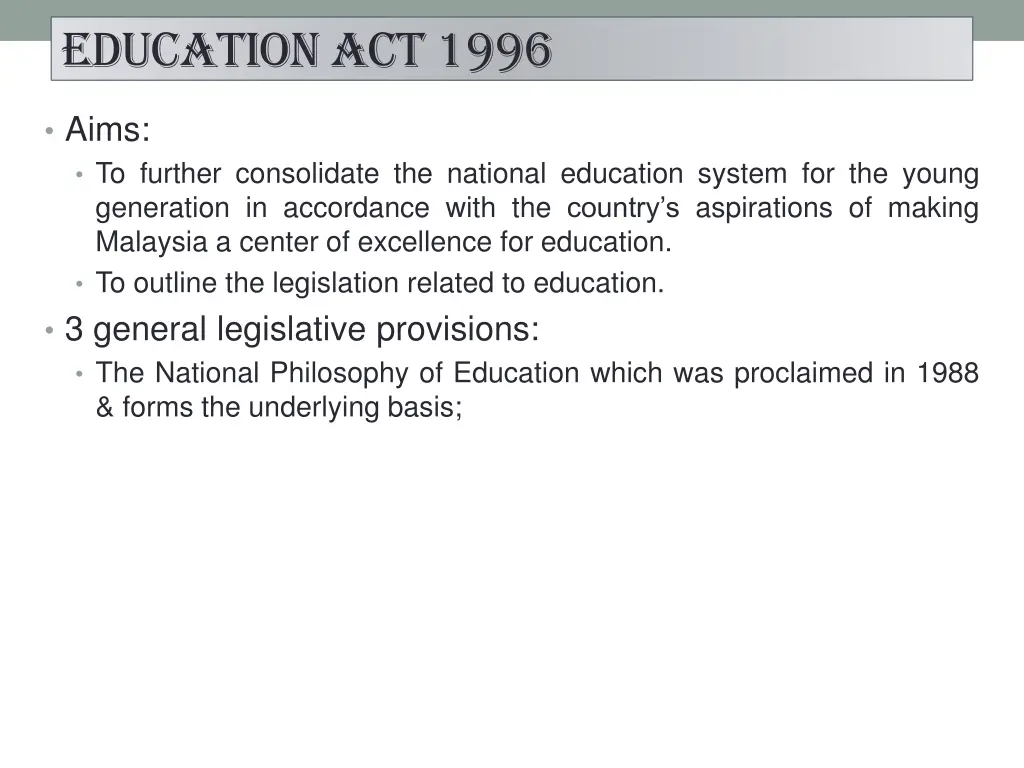 education act 1996
