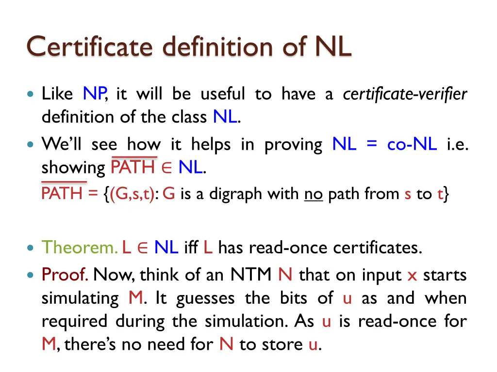 certificate definition of nl 12
