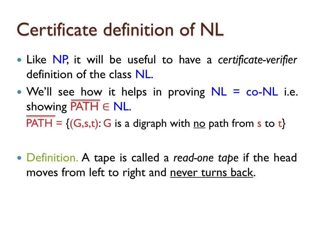 certificate definition of nl 6
