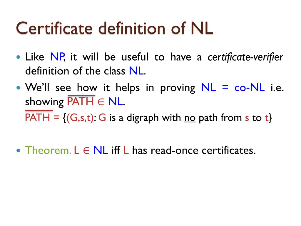 certificate definition of nl 8