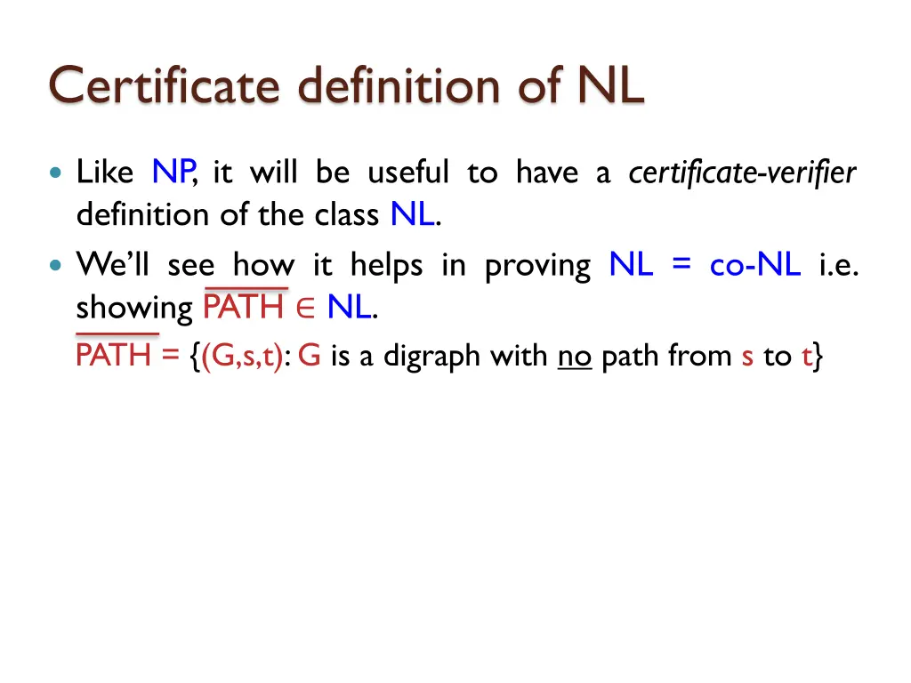 certificate definition of nl