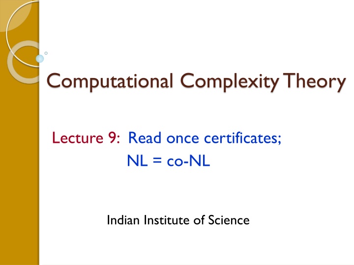 computational complexity theory