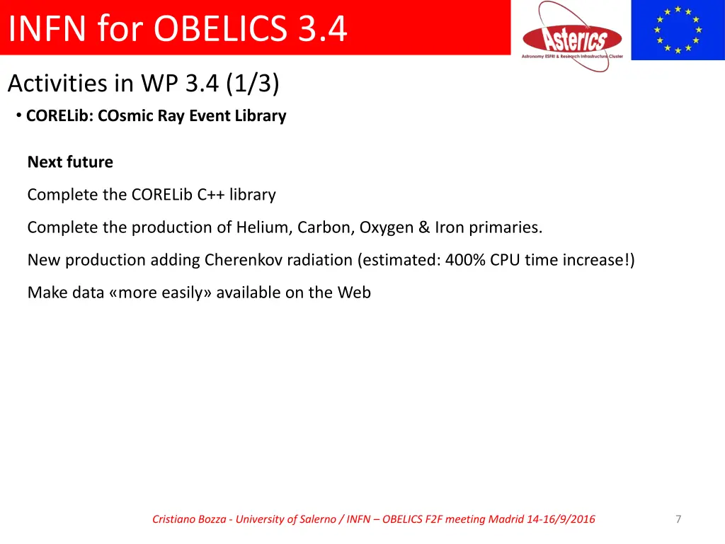 infn for obelics 3 4 3