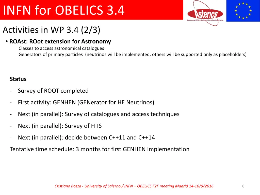 infn for obelics 3 4 4