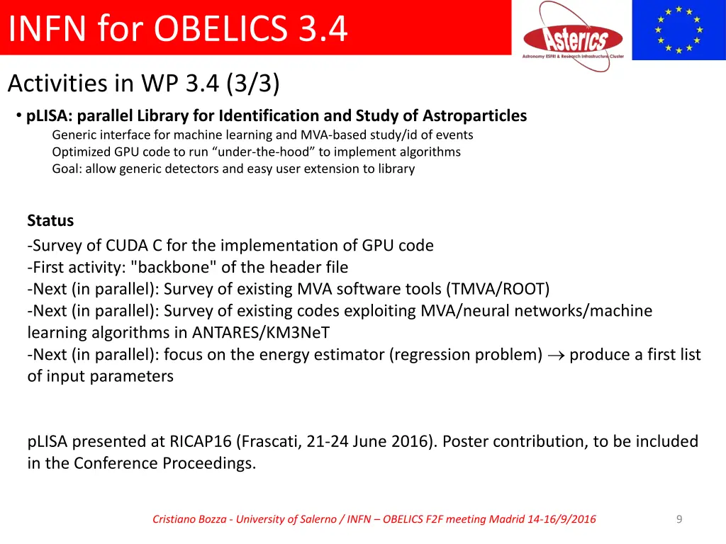 infn for obelics 3 4 5