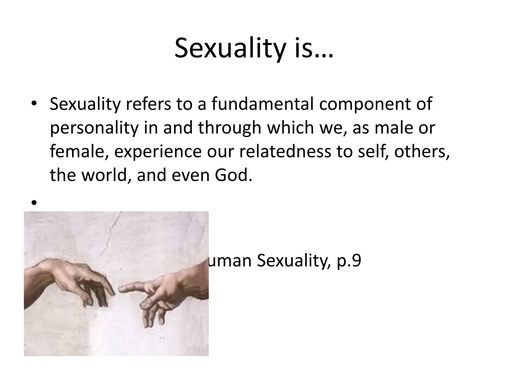 sexuality is 1